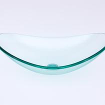 Cuba para pia de banheiro grande oval cuba de apoio Bath 54X40Cm Vidro Temperado Incolor 10mm 4046