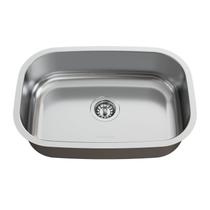 Cuba para Pia de Cozinha em Aço Inox N1 46x30x17cm Polida com Válvula GhelPlus