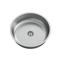 Cuba para Pia de Cozinha em Aço Inox Redonda 37x37x10cm Alto Brilho com Válvula Ghelplus Cinza Cuba para Pia de Cozinha em Aço Inox Redonda 37x37x10cm Alto Brilho com Válvula Ghelplus Cinza