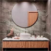 Cuba Pia Apoio Banheiro Lavabo Redonda 36x36cm Cerâmica Louça