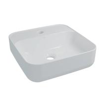 Cuba Pia Apoio Louça Sottile Quadrada 39Cm Branca Japi