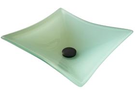 Cuba pia banheiro Retangular 40 X 28 Cm Vidro Temperado 10mm 3084