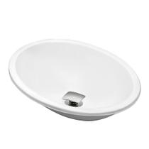 Cuba Pia Banheiro Sophia com Valvula Click Inox Branco Cuba Pia Banheiro Sophia com Valvula Click Inox Branco