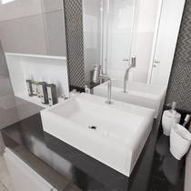 Cuba Pia Banheiro Suprema com Torneira DL05 e Valvula ABS