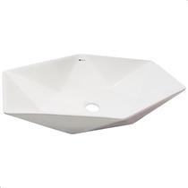 CUBA PIA CERAMICA PORCELANA BANHEIRO LAVABO DE APOIO DIAMANTE BRANCA 63x41 TUBRAX - BAB0021 CUBA PIA CERAMICA PORCELANA BANHEIRO LAVABO DE APOIO DIAMANTE BRANCA 63x41 TUBRAX - BAB0021