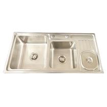 Cuba Pia Cozinha Dupla Pro Inox 93x45cm c/ Lixeira