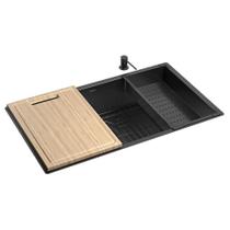Cuba Pia Cozinha Gourmet Deca Suprema 75x40cm Preto Fosco Cuba Pia Cozinha Gourmet Deca Suprema 75x40cm Preto Fosco