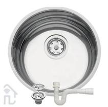 Cuba Pia Cozinha Luna Redonda 30x30x14 Polida Ref: 94040/407 C/Sifão Cuba Pia Cozinha Luna Redonda 30x30x14 Polida Ref: 94040/407 C/Sifão