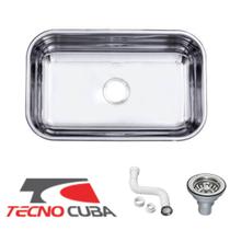 Cuba Pia Cozinha Tecnocuba Inox Polido 46X30X17 + Sifão