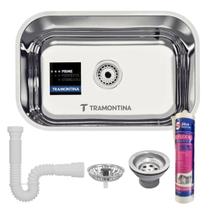 Cuba Pia Cozinha Tramontina 47x30x17 N1 Prime Com Acessorios