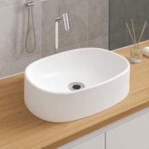 Cuba Pia De Apoio 39x29cm Oval Para Banheiro Lavabo Lira