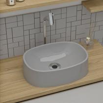 Cuba Pia De Apoio 39x29cm Oval Para Banheiro Lavabo Lira