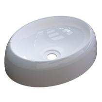 Cuba Pia de Apoio para Banheiro Oval Capri OV39W C08 Branco - Mpozenato Cuba Pia de Apoio para Banheiro Oval Capri OV39W C08 Branco - Mpozenato