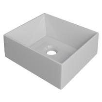 Cuba Pia de Apoio Para Banheiro Retangular 30cm Joy C08 Branco - Mpozenato Cuba Pia de Apoio Para Banheiro Retangular 30cm Joy C08 Branco - Mpozenato