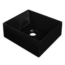 Cuba Pia de Apoio Para Banheiro Retangular 30cm Joy C08 Preto - Mpozenato Cuba Pia de Apoio Para Banheiro Retangular 30cm Joy C08 Preto - Mpozenato