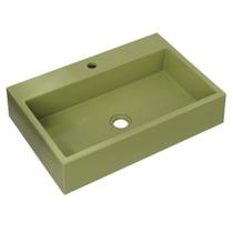 Cuba Pia De Apoio Para Banheiro Retangular 55cm Ivy C08 Verde Mpozenato