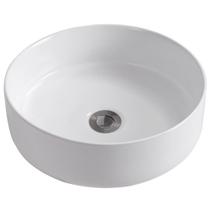 Cuba Pia de Apoio Redonda para Banheiro/Lavabo 36cm Vienna Zagonel Louças - Branco