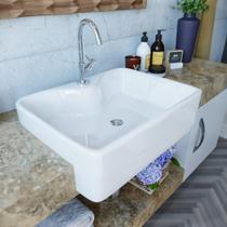 Cuba / Pia De Apoio Semi-encaixe Pr13 Retangular 48cm