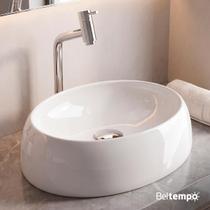 Cuba Pia de Apoio Sobrepor Oval 39x29 Branca Banheiro Lavabo Beltempo BT2102 Cuba Pia de Apoio Sobrepor Oval 39x29 Branca Banheiro Lavabo Beltempo BT2102