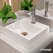 Cuba Pia de Apoio Sobrepor Quadrada 32x30 Banheiro Lavabo Beltempo BT2002 Cuba Pia de Apoio Sobrepor Quadrada 32x30 Banheiro Lavabo Beltempo BT2002