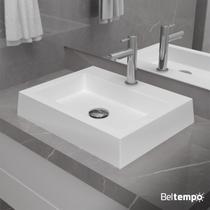 Cuba Pia de Apoio Sobrepor Retangular 47x37 Banheiro Lavabo Beltempo BT2727 Cuba Pia de Apoio Sobrepor Retangular 47x37 Banheiro Lavabo Beltempo BT2727