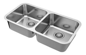 Cuba Pia De Embutir Cozinha Bell Dupla Inox - Franke