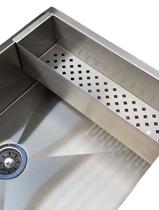 Cuba Pia De Inox Retangular 40X40 P Embutir Multiuso Escovada 77287 - Estilo e Funcionalidade para Seu Espaço AJLstore