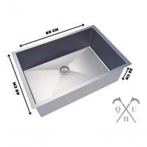 Cuba Pia De Inox Retangular 80x40 P/ Embutir Multiuso Cuba Pia De Inox Retangular 80x40 P/ Embutir Multiuso