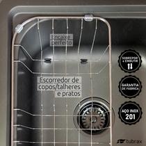 Cuba Pia Dupla Com Lixeira Para Cozinha Gourmet Preta Tubrax Cuba Pia Dupla Com Lixeira Para Cozinha Gourmet Preta Tubrax