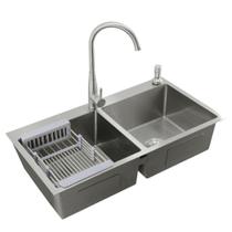 Cuba Pia Dupla Gourmet Aço Inox 304 78X43cm Guimmis.casa