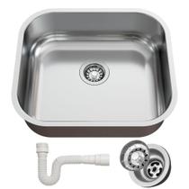 Cuba Pia Duranox N3 40x35x14 Polida Válvula 3 1/2 sifão