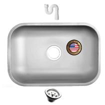 Cuba Pia em Aço Inox 430 Fosco Acetinado - 56x34x14 cm - American Steel