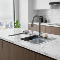 Cuba Pia Gourmet Aço Inox 70x45cm Kit Completo Alira Home