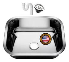 Cuba Pia Inox 40x34x17 inox 304 Gold - American Steel