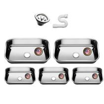 Cuba Pia Inox 56x34x14 430 American 10 Unidades Com Valvulas