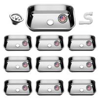 Cuba Pia Inox 56x34x17 430 American 10 Unidades Com Valvulas