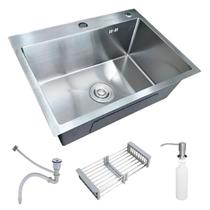 Cuba Pia Inox Prata Quadrada 60x45 Cozinha Gourmet Acessórios Brinovar