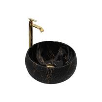 Cuba Pia Louça Cerâmica Apoio Banheiro 39x39cm Black Pearl Cuba Pia Louça Cerâmica Apoio Banheiro 39x39cm Black Pearl