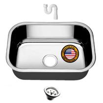 Cuba Pia N 1 Gold 304 Cozinha Inox 47X30X17 + Vávula e Sifão