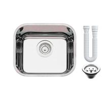 Cuba Pia Número 0 Cozinha Inox 304 AS 40x34x19 válvula e Sifão