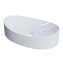 Cuba Pia Para Banheiro Oval Canoa 46cm Tânia C08 Branco - Mpozenato