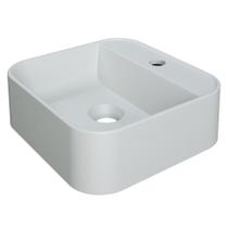 Cuba Pia Para Banheiro Quadrada 32cm Ágata C08 Cinza - Mpozenato