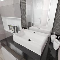 Cuba Pia para Banheiro Retangular Suprema