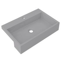 Cuba Pia Semi Encaixe para Banheiro Retangular 54cm Xrt C08 Cinza - Mpozenato Cuba Pia Semi Encaixe para Banheiro Retangular 54cm Xrt C08 Cinza - Mpozenato