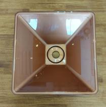 Cuba Plástica Quadrada de Sobrepor (apoio) - ROSÊ GOLD