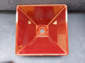 Cuba Plástica Quadrada de Sobrepor (apoio) - VERMELHA