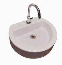 Cuba Prímula Banheiro De Apoio 42x35cm Casa Laura Decor cor:branco