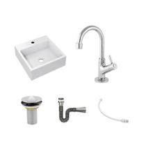 Cuba Q355 C/Torneira e Válvula 1" + Sifão Crom e Flexível Cuba Q355 C/Torneira e Válvula 1" + Sifão Crom e Flexível