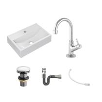 Cuba Q45 C/Torneira e Válv Click V4+Sifão Cr e Flexível