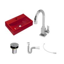 Cuba Q45 C/Torneira Luxo e Válvula Click V2+Sifão e Flexível Cuba Q45 C/Torneira Luxo e Válvula Click V2+Sifão e Flexível